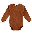 Joha Bodysuit l/s - Wool - Orange
