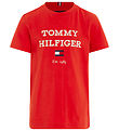 Tommy Hilfiger T-paita - Logo - Raikas punainen
