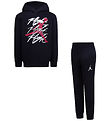 Jordan Sweat Set - Black w. Red/White