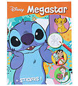 Megastar Colouring Book w. Stickers - 128 Pages - Disney