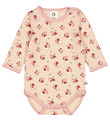 Msli Romper l/s - Dahlia - Rose Sugar m. Bloemen