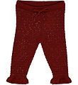 Müsli Trousers - Knit Scallop - Russet w. Pointelle