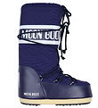 Moon Boot Vinterkngor - Nylon - Bl