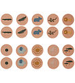 Liewood Memory Game - Easton - 20 Bricks - Safari/Pale Tuscany M
