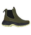 Woden Gummistiefel - Karte - Siri - Dark Olive/Pale Limette