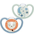 Nuk Pacifiers - 2-Pack - Space Night - Blue/Green