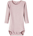 Name It Romper l/s - Noos - Rib - NbfKab - Sepia Rose