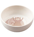 Sebra Bowl - Tastii Teeny Toes - White w. Print