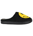 By Str Slippers - Black/Yellow w. Smiley