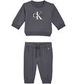 Calvin Klein Sweat Set - Monogram - Dark Grey