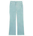 Juicy Couture Pantalon en velours - Blue Surf av. Strass