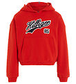 Tommy Hilfiger Kapuzenpullover - Hilfiger Script - Fierce Red