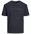 Jack & Jones Stuttermabolur - JjEstar - Noos - Dark Dökkblátt