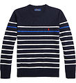 Polo Ralph Lauren Bluse - Strick - Navy m. Streifen