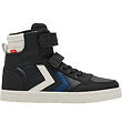 Hummel Bottes - Plus mince Stadil Leather High Jr - Noir/Bleu