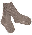 GoBabyGo Socken - Strick - Alpaka - Walnuss