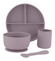 Mikk-Line Dinner Set - Silicone - 4 Parts - Nirvana