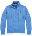 Polo Ralph Lauren Blouse - Knitted - Summer Blue w. Zipper
