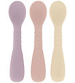 Mikk-Line Spoons - 3-Pack - Silicone - White Swan/Nirvana/Adobe