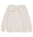 En Fant Bluse - gewebt - Sandshell