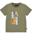 LEGO Ninjago T-Shirt - LWTano 132 - Mattgrn m. Print