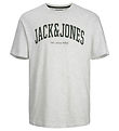 Jack & Jones T-Shirt - JjeJosh - Noos - White Mlange