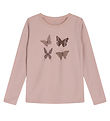 Hust and Claire Blouse - Wol/Bamboe - Abba - Schaduw Rose m. Zom
