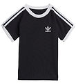 adidas Originals T-Shirt - 3 Streifen - Schwarz/Wei