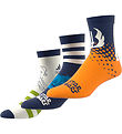 adidas Performance Chaussettes - 3 Pack - Blanc/Bleu/Orange av.