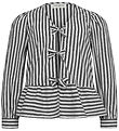 Sofie Schnoor Girls Shirt - Mdesert grey/White Striped