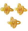 Hevea Pacifiers - 0-3 Mths. - 3-Pack - Natural Rubber - Natural