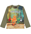 LEGO Ninjago Blouse - LWTano - Dusty Green w. Print