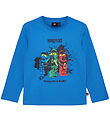 LEGO Ninjago Blouse - LWTano - Blue w. Ninjas