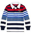 Polo Ralph Lauren Polo shirt - White/Blue Striped w. Red