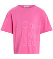 Calvin Klein T-shirt - Puff Hero Logo - Pink Amour