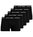 Jack & Jones Bokserit - 5 kpl - Jachuey - Musta