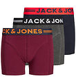 Jack & Jones Boxers - 3-Pack - Jaclichfield - Dark Grey Mela