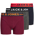 Jack & Jones Boxershorts - 3-pack - Jaclichfield - Dark Grey Mel