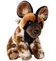 Living Nature Soft Toy - 24x16 cm - African Wild Dog - Brown/Bla