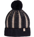 Huttelihut Beanie - Wool - Toppy - Navy