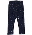Name It Leggings - Noos - NkfVivian - Dark Sapphire M. Hjörtu