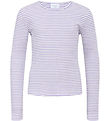 Grunt Blouse - Nastola - Rib - Purple/White Striped