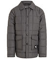 Calvin Klein Thermo Jacket - Quilted Badge - Dark Grey