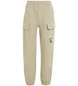 Calvin Klein Byxor - Sateen Cargo - Plaza Taupe