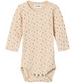 Lil Atelier Romper l/s - NbfGago - Noos - Mist m. Bloemen