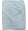 Nrgaard Madsens Hooded Towel - 75x75 cm - Dusty Green w. Helico