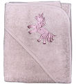 Nrgaard Madsens Hooded Towel - 100x100 cm - Pale Mauve w. Unico