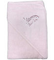 Nørgaard Madsens Babyhandduk - 75x75 cm - Rosa m. Giraffer