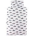 Nrgaard Madsens Bedding - Junior - White w. Racing cars