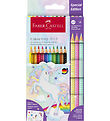 Faber-Castell Buntstifte - Dreieckig - Grip Unicorn - 10+3 Stk